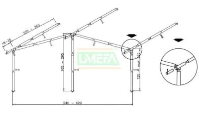 Aluminium voortentframe