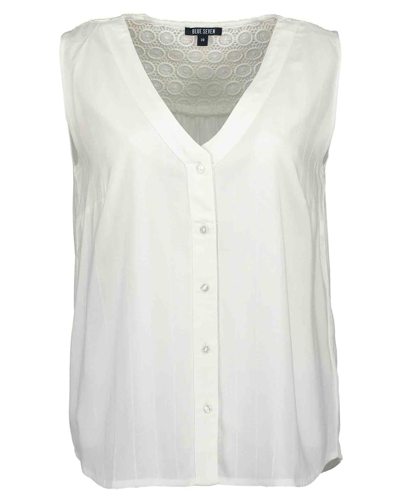 Witte mouwloze best sale top dames