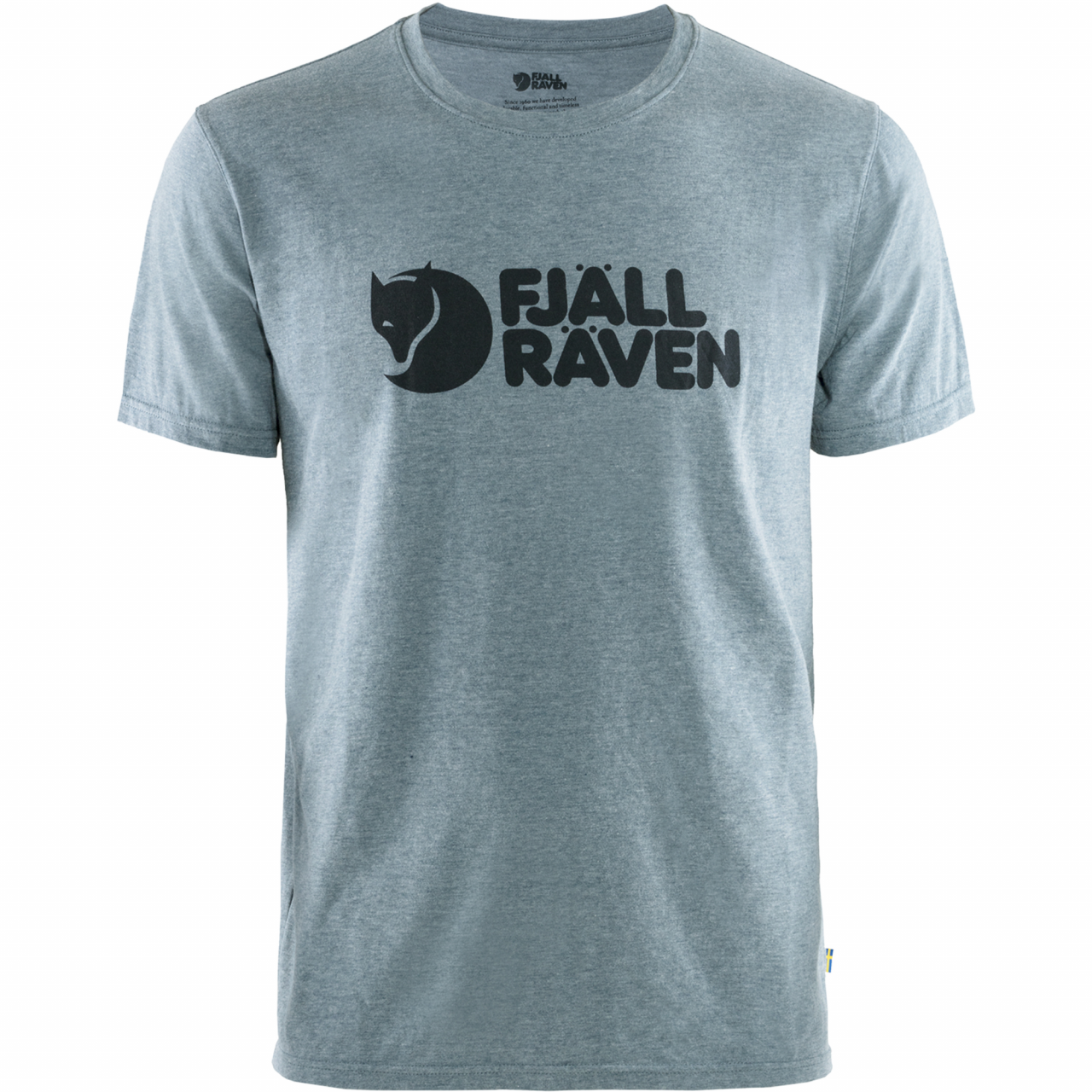 Fjallraven Logo T-shirt Heren Blauw