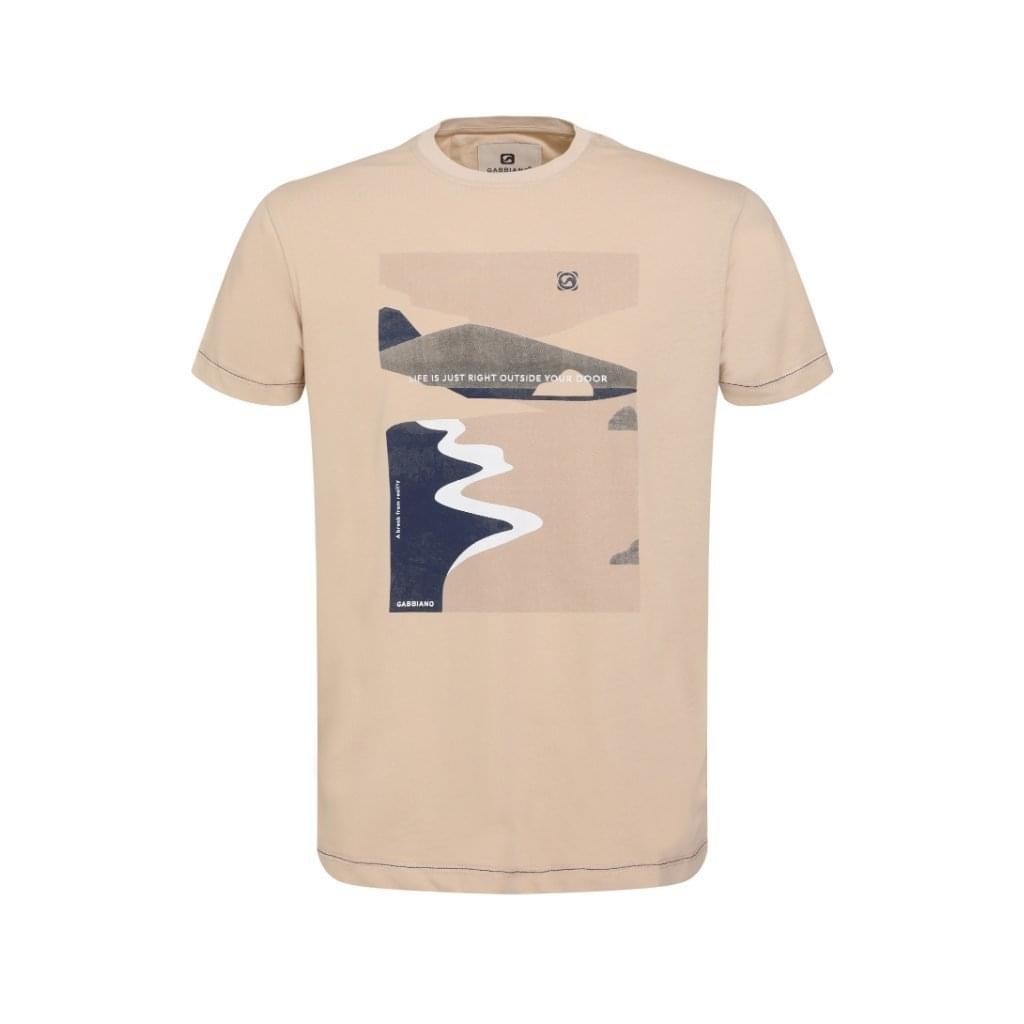 Gabbiano Life is T-shirt Beige