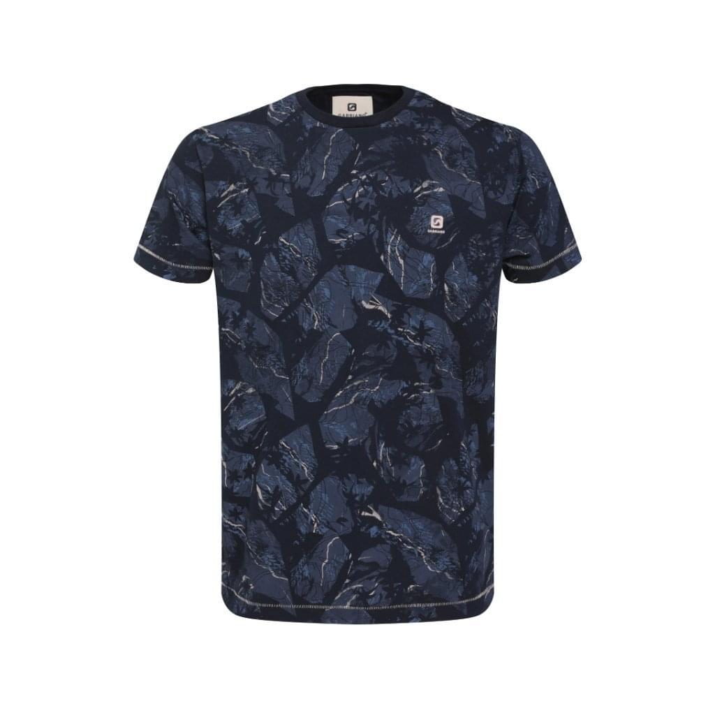 Gabbiano Pattern T-shirt Blauw