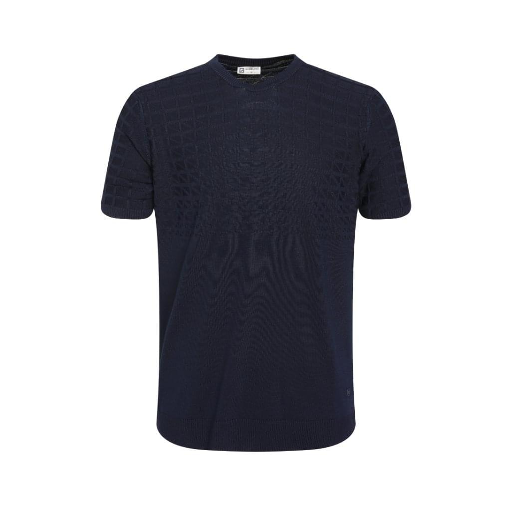 Gabbiano Wafel T-shirt Heren Blauw