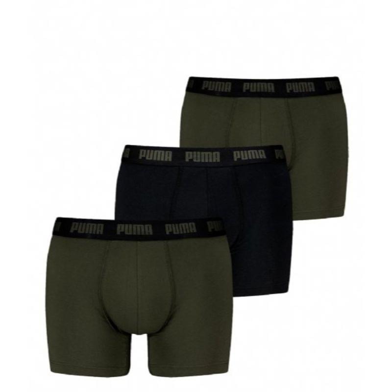 Puma Everyday Basic Boxershort Heren Set van 3 Groen