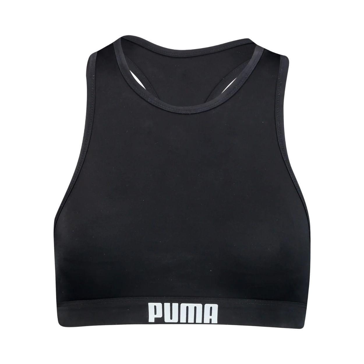 Puma Racerback Bikini Top Dames Zwart