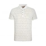 Gabbiano All Over Print Polo Heren Beige