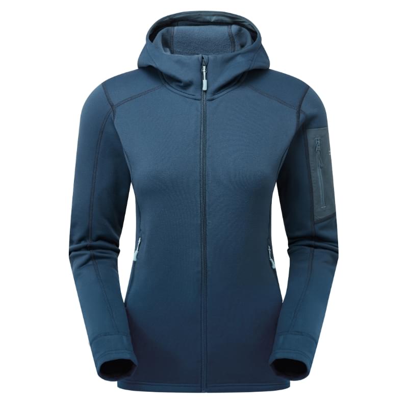 RAB Modulus Hoody Fleece Vest Dames Blauw