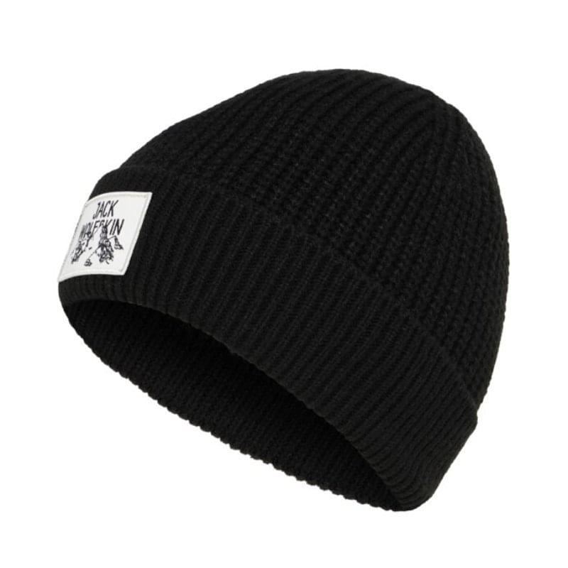 Jack Wolfskin Badge Beanie Zwart