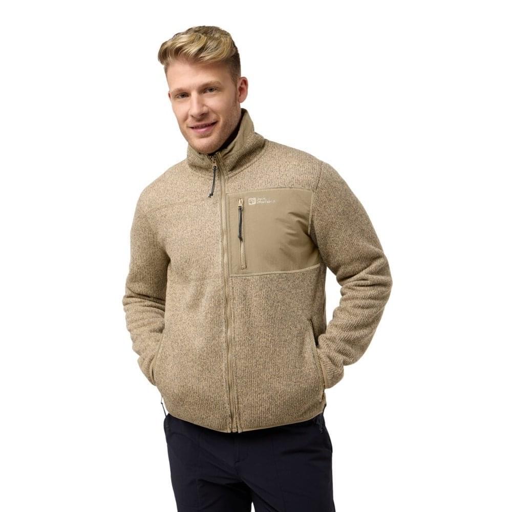 Jack Wolfskin Kaminfeuer Fleece Vest Heren Beige