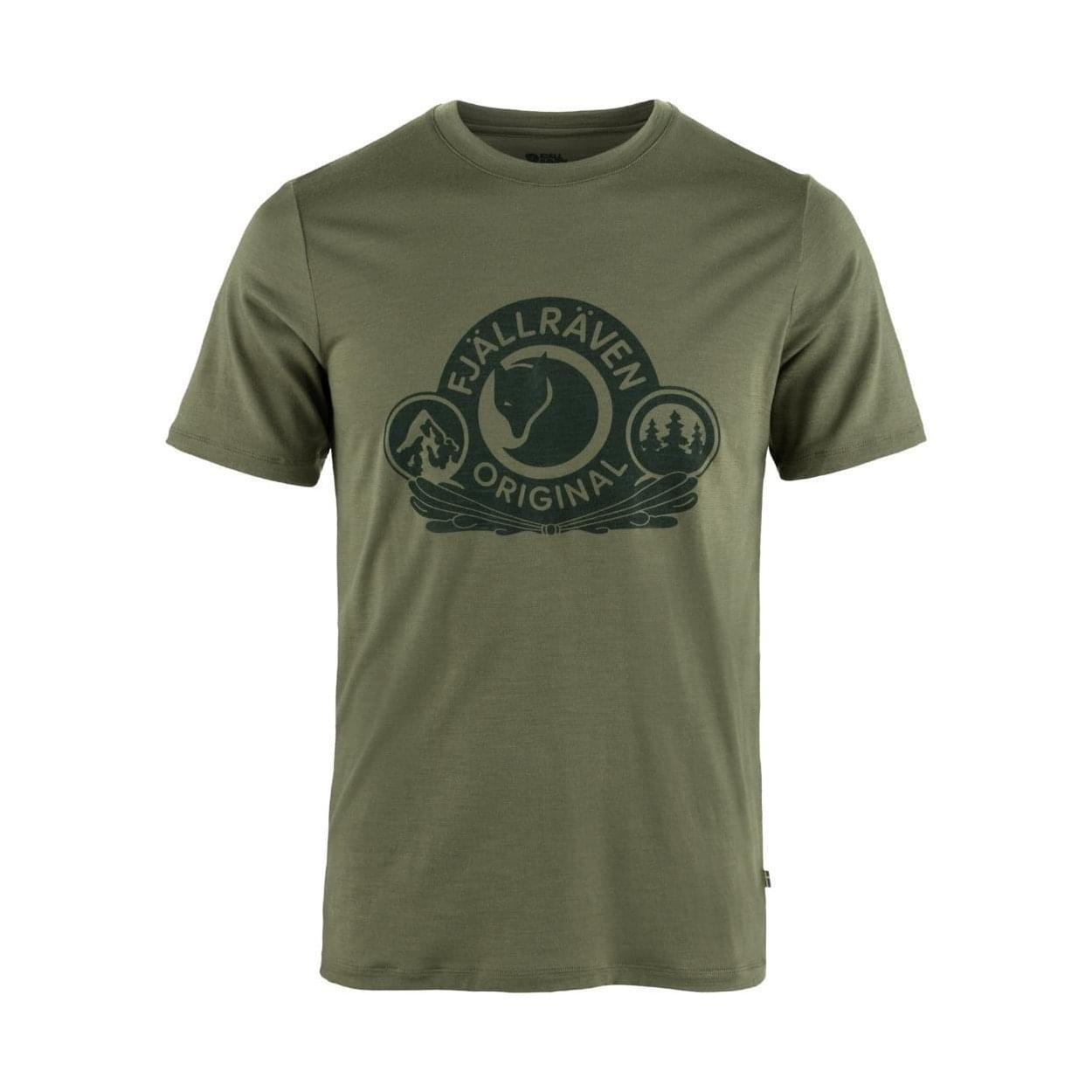 Fjallraven Abisko Wool Classic T-shirt Heren Groen