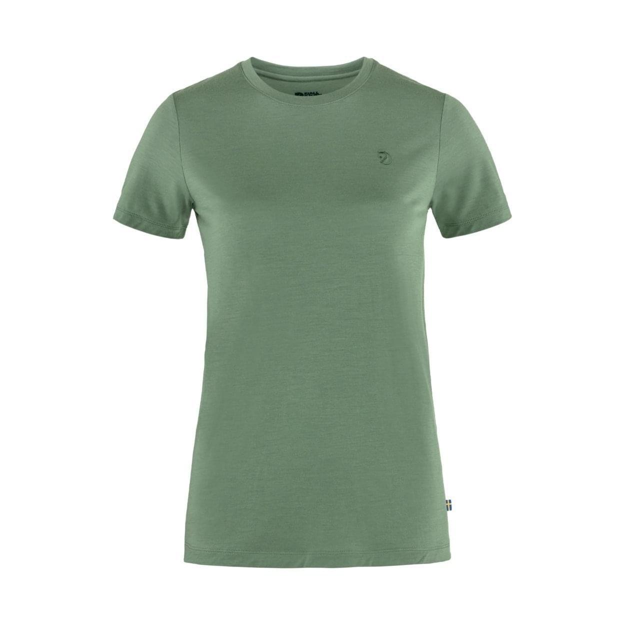 Fjallraven Abisko Wool T-shirt Dames Groen