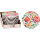 ML Bord Plat Bloem 25 CM Multicolor