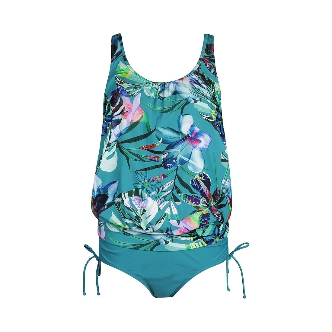 Mila Tropical Tankini Dames Groen