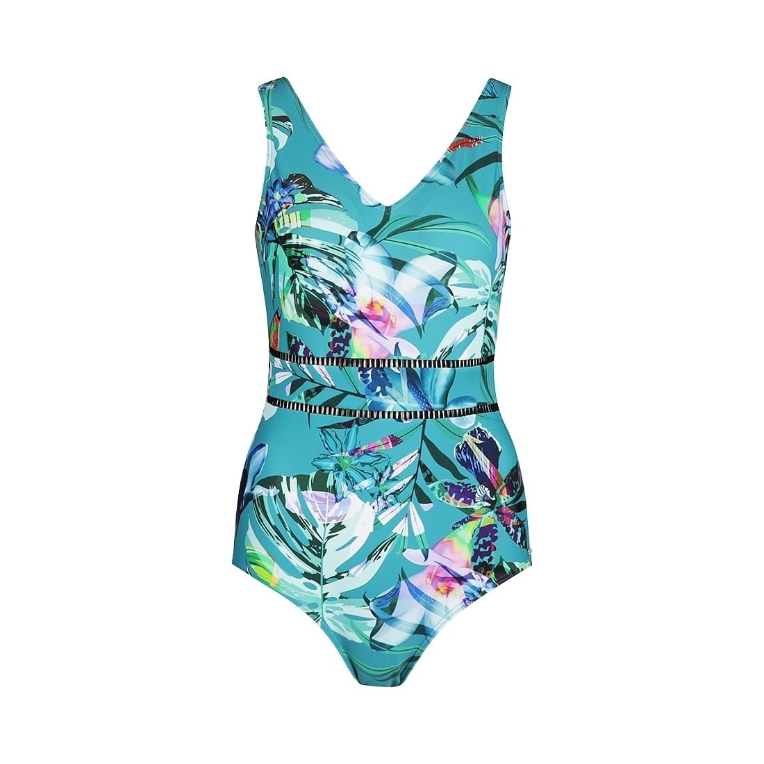 Mila Tropical Badpak Dames Groen