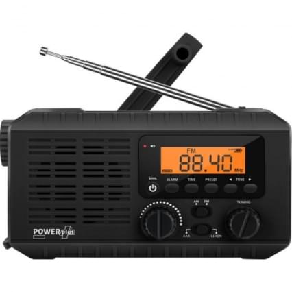 Powerplus Ox Dynamo AM FM Radio Led Powerbank Clock