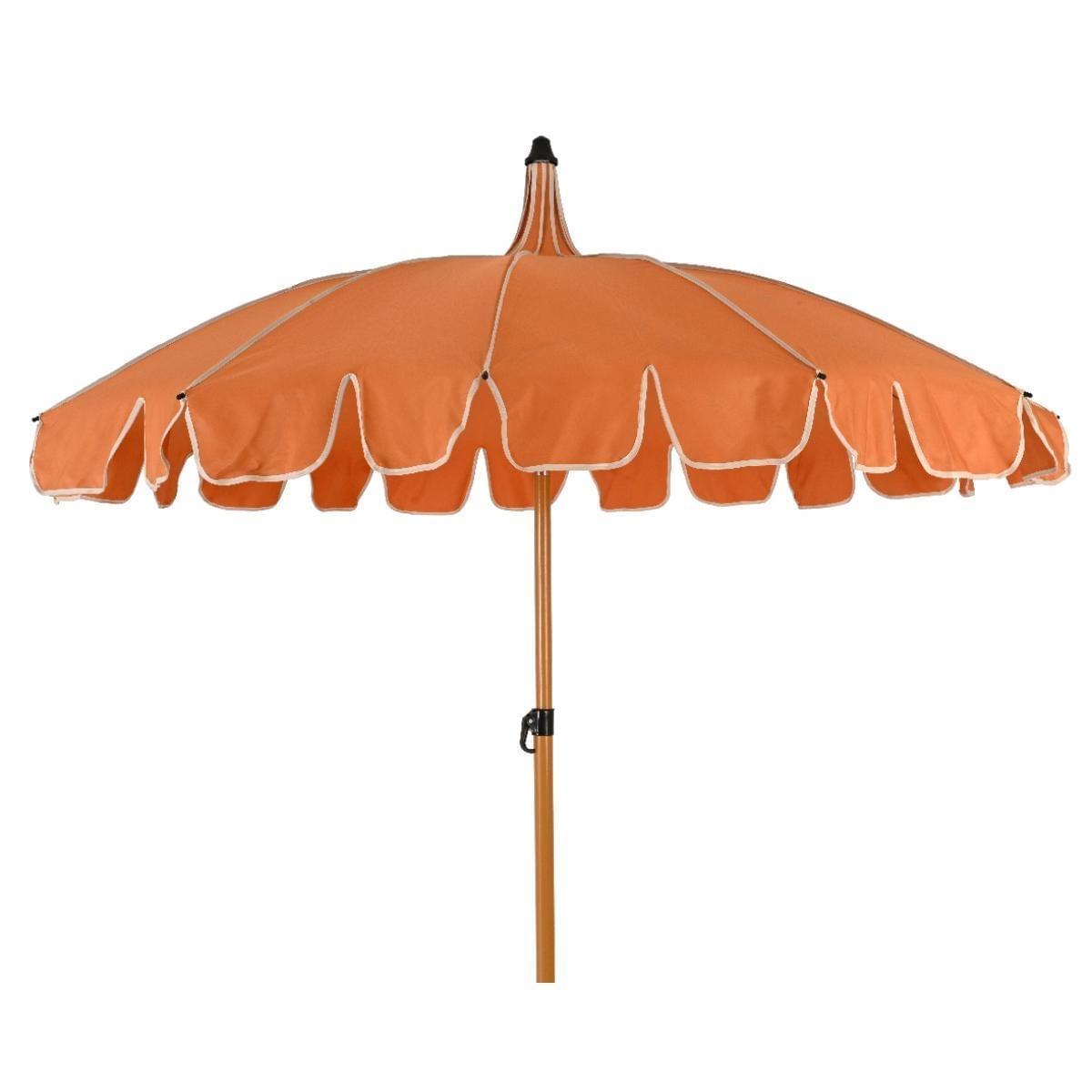 Decoris Parasol met Volant Oranje