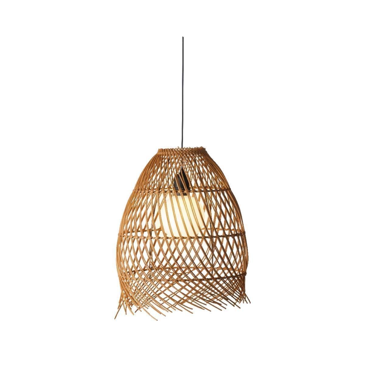 Lumineo Steady Solar Hanglamp Wicker Bruin