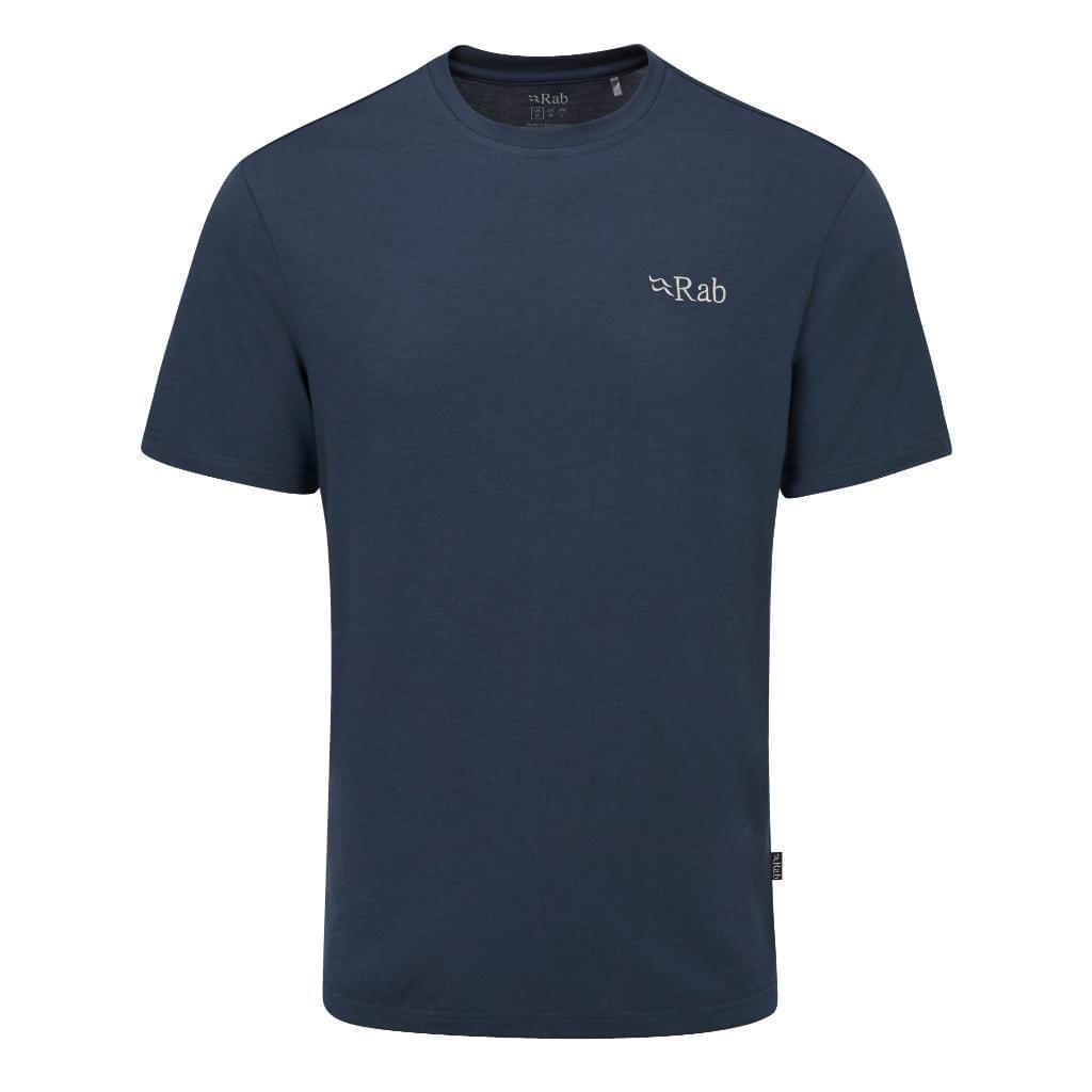 RAB Crimp Logo T-shirt Heren Blauw