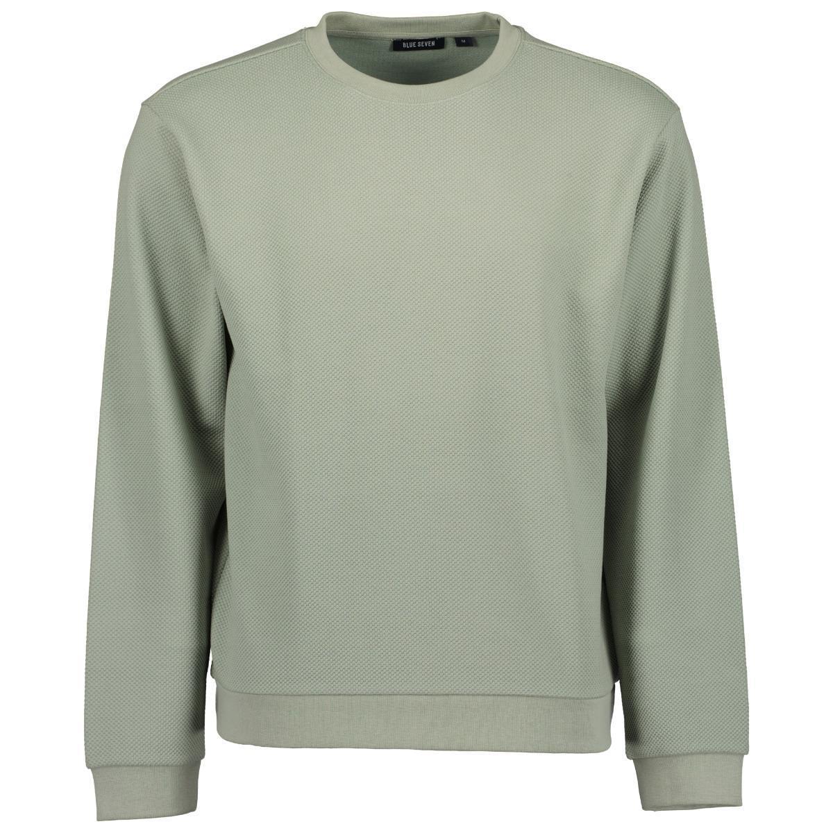 Blue Seven Uni Sweatshirt Heren Groen