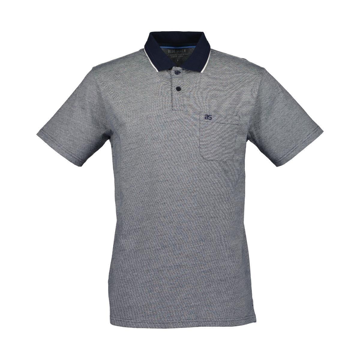 Blue Seven Dots Polo Heren Blauw