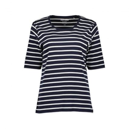 Blue Seven Stripe T-shirt Dames