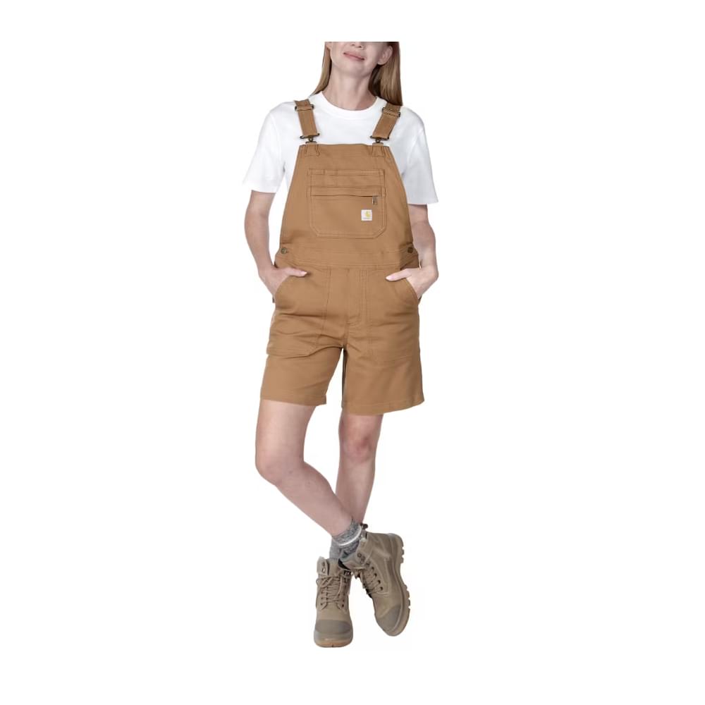 Carhartt Canvas Tuinbroek Dames Bruin