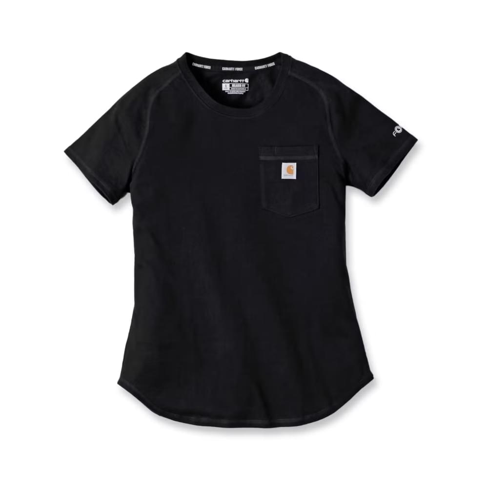 Carhartt Force Pocket T-shirt Dames Zwart