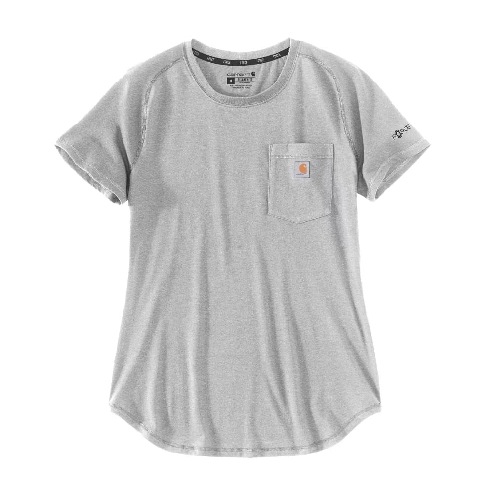 Carhartt Force Pocket T-shirt Dames Grijs