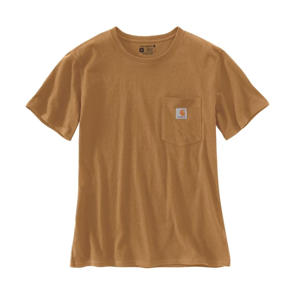 Carhartt Pocket T-shirt Dames Bruin