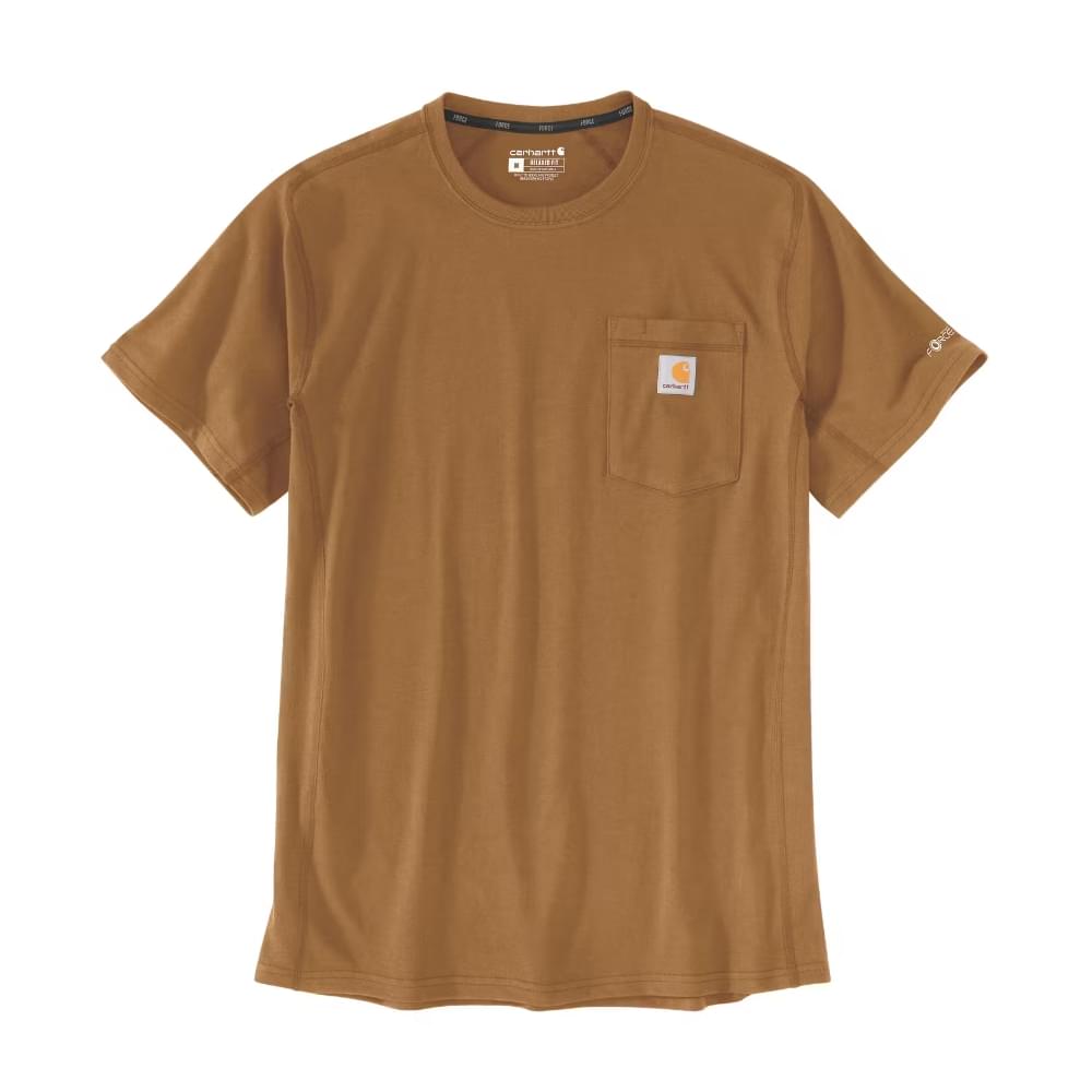 Carhartt Force Pocket T-shirt Heren Bruin