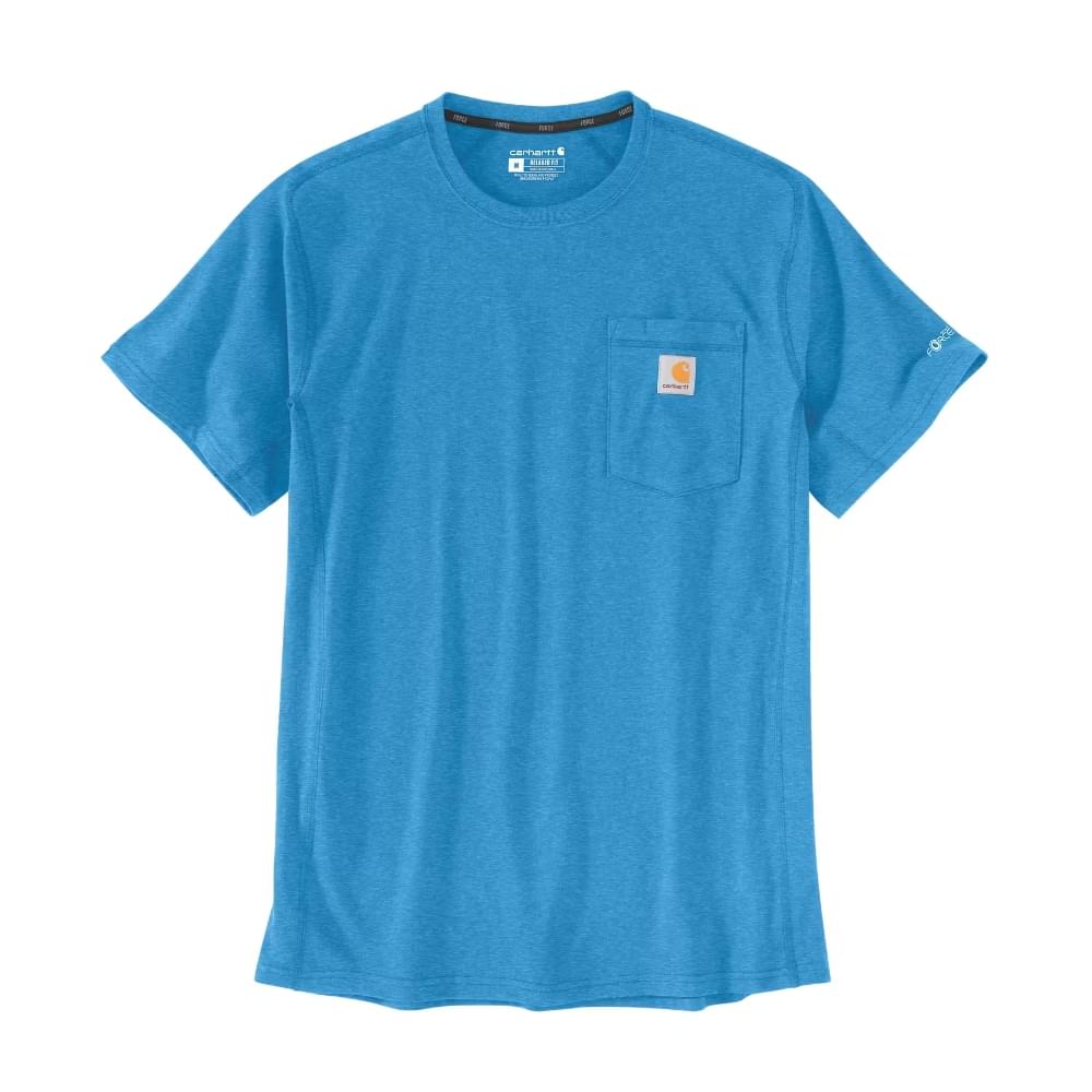 Carhartt Force Pocket T-shirt Heren Blauw