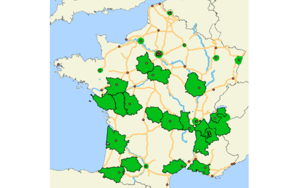 Milieusticker Frankrijk